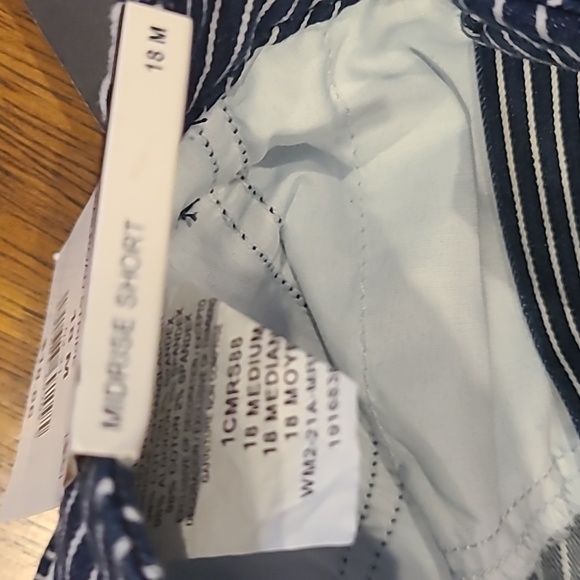 Lee | Retro Stripe Denim Railroad MidRise Shorts Size 18 - Picture 6 of 7